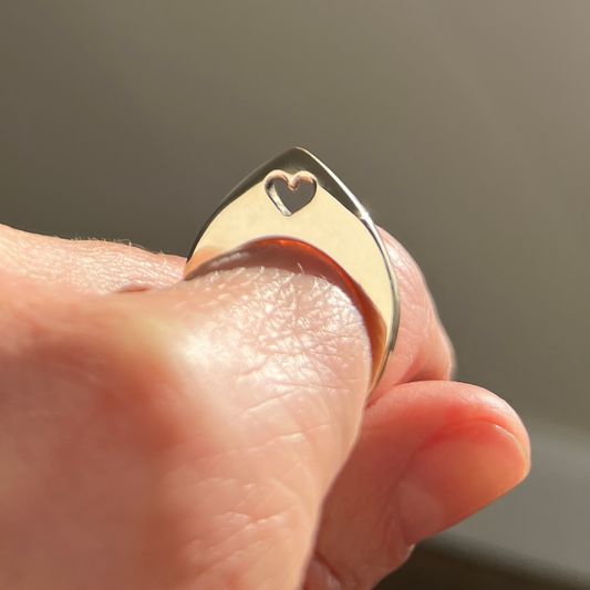 Heart Slice Ring