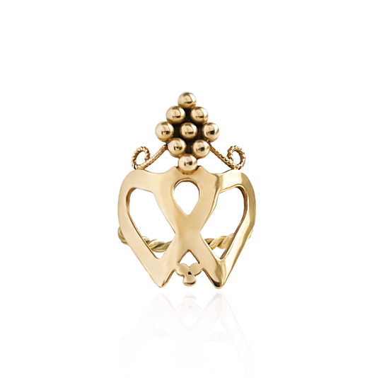 Brass Luckenbooth Ring 