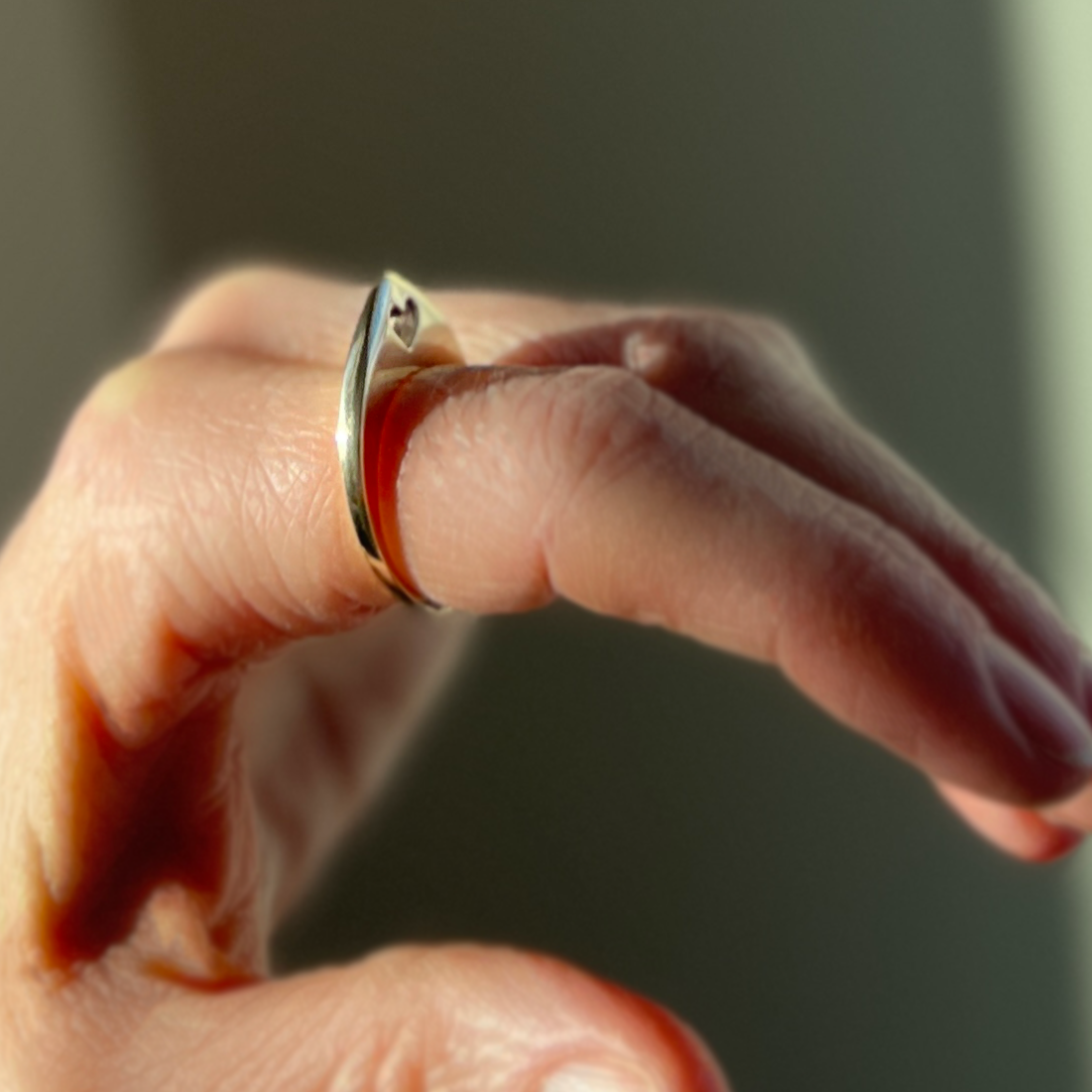 Heart Slice Ring