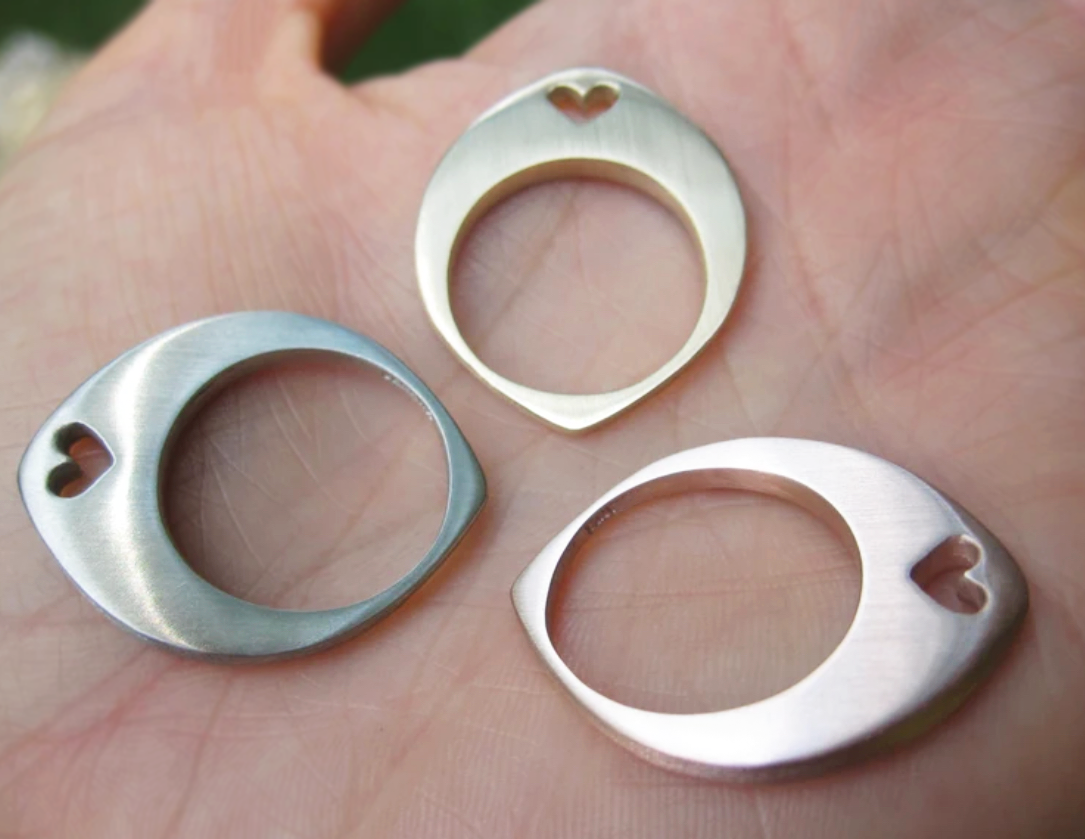 Heart Slice Ring