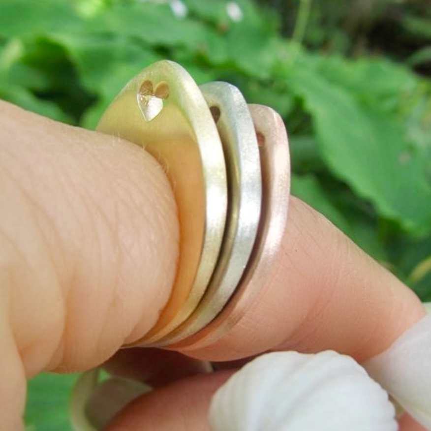 Heart Slice Ring