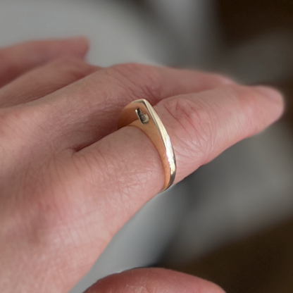 Heart Slice Ring